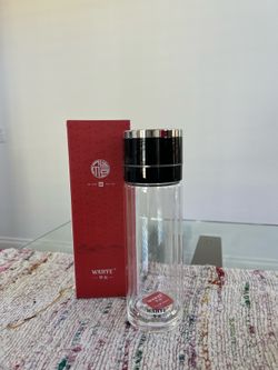 Double Wall Glass Tea Infuser Bottle – Loose Leaf Strainer | Gift Box | Premium Tea Tumbler