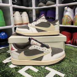 Jordan 1 Low Travis Scott Mocha Size 10