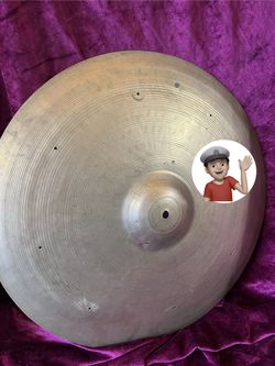 🔥 Vintage Zildjian 22” Sizzle Ride Cymbal Drum Set Drums