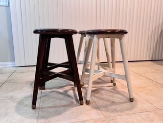 Four Wooden Stools