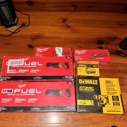 Milwaukee sawzall, Multi Tool, Dewalt Rotary Hammer And Battery