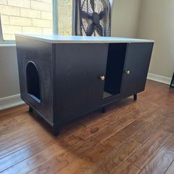Hidden Litter Box Cabinet 