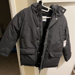 Old Navy Boys Hooded Zip Front Water Resistant Jacket S (6-7)boys
