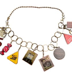 THE SHINING Unisex XL Wallet Chain Keychain w/Charms Horror Films NEW