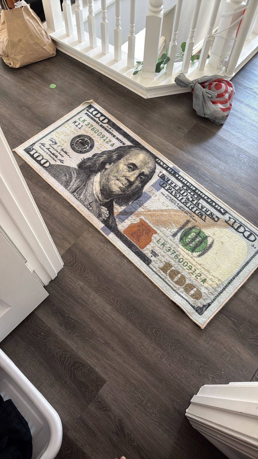 Hundred Dollar Bill Rug