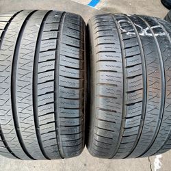 2 USED TIRES PIRELLI 275/35/19