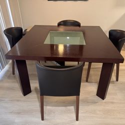 Square Kitchen or Dining Table & Chairs (90049)