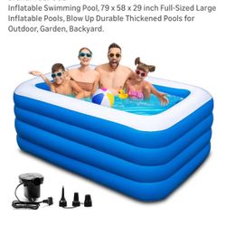 Inflatable Pool And Water Hose 