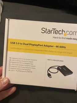 Dual Display Port Adapter 4K 60Hz