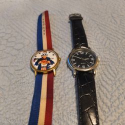 2 Watches   Quartz  And Uncle Sam