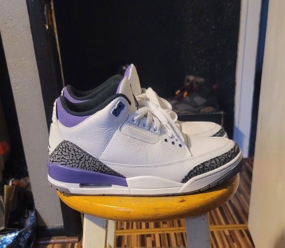 Jordan 3 Dark Iris Grear Cond Sz 9.5 $150