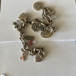 Brighton Pink Power Hearts Beaded Breast Cancer Bracelet .   $10.00