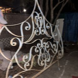   antique Iron Bed Frame  Headboard  Only