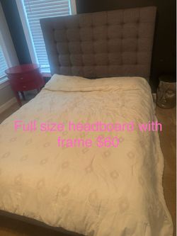 Headboard and frame