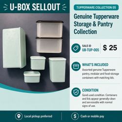 UB-TUP-005 Genuine Tupperware Storage & Pantry Collection