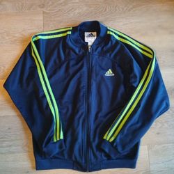 Adidas Kids Youth Blue Green Seahawks Tracksuit Pullover Sweatshirt Zip Up Jacket Coat Size L 14-16