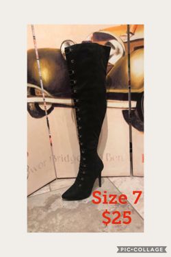 Size 7 high heels boot