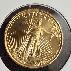1999 1/10th Oz Gold Eagle