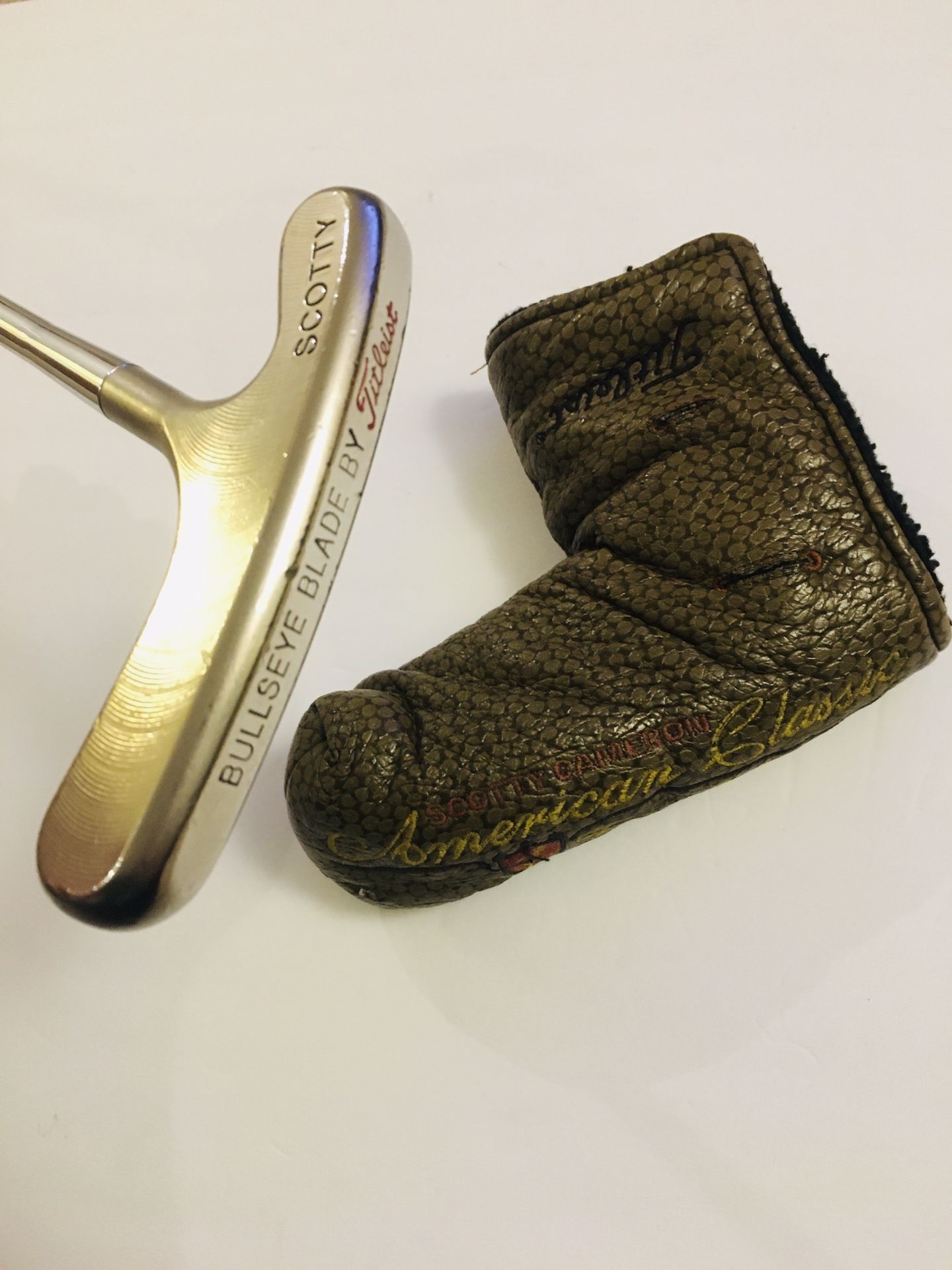 SCOTTY CAMERON TITLEIST BULLSEYE PLATINUM FINISH BLADE PUTTER RARE PGA