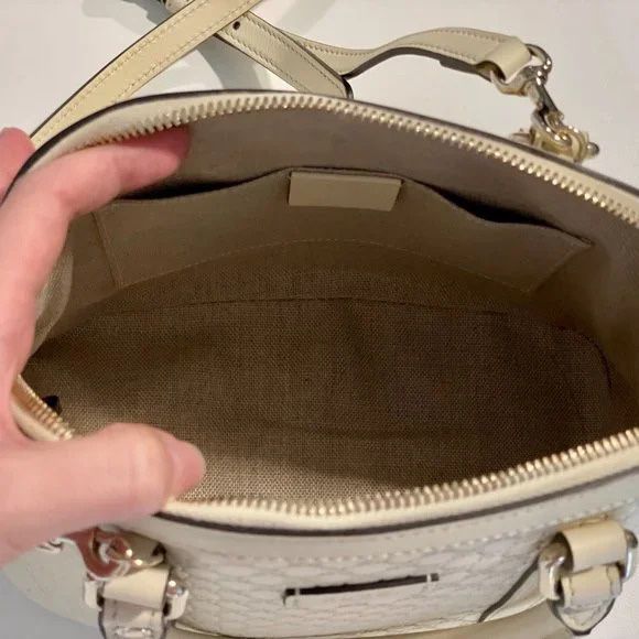 GUCCI Microguccissima Mini Dome Bag Off White 1184384