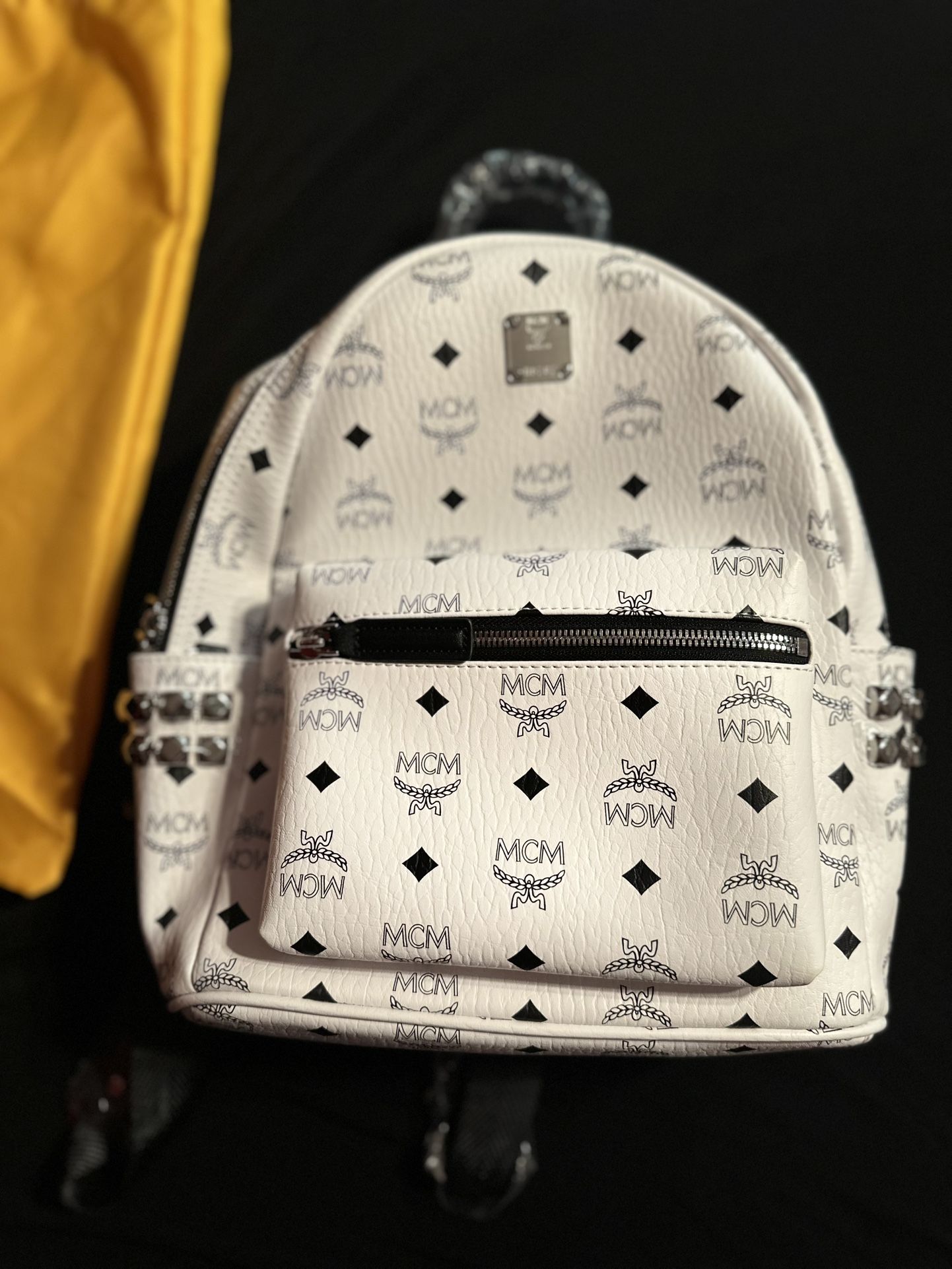 White Mini Mcm Backpack 