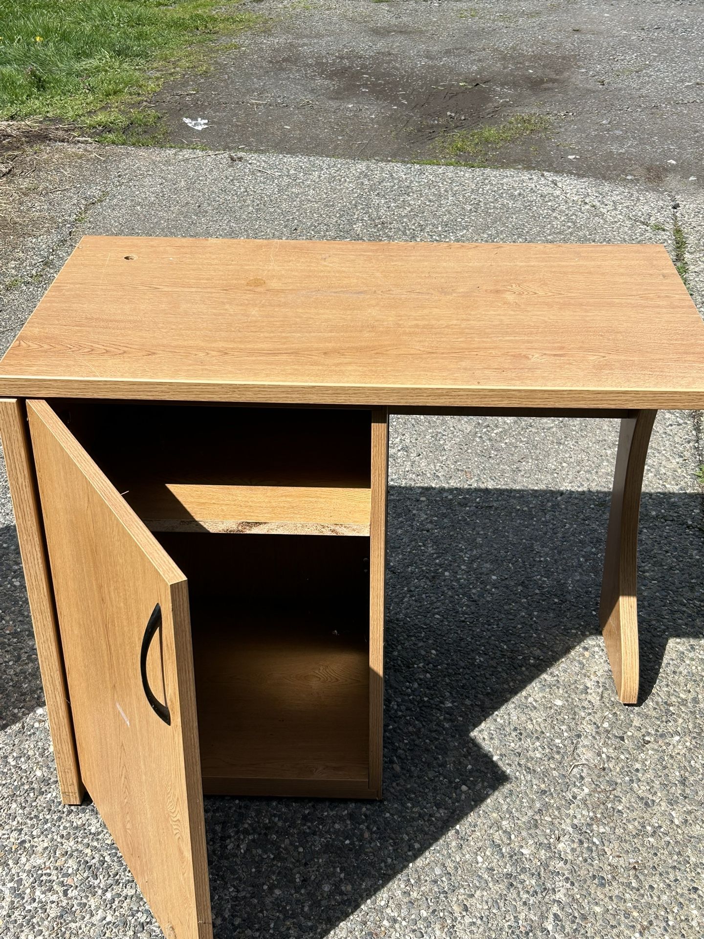 Student Desk And 3 Drawer File Cabinet. $40 Takes Both