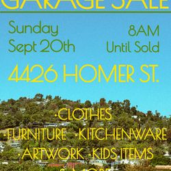 Garage Sale! Sunday Only