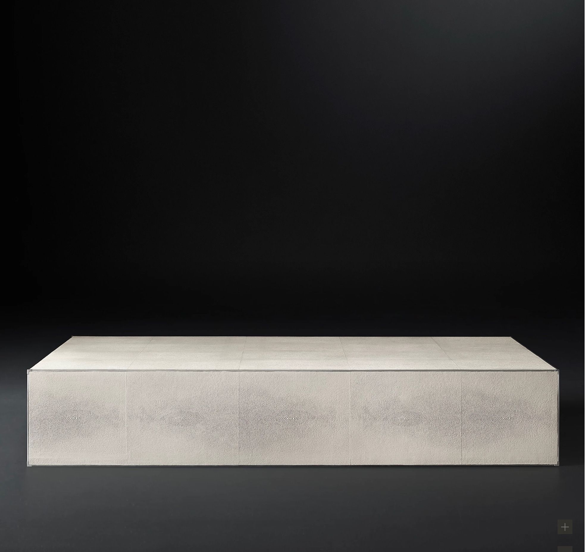 🐯REstoraTion Hardware RH SAUNDERSON Shagreen CUBE COFFEE TABLE