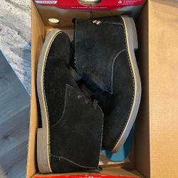 Alpine Swiss Men Suede Chukka Boots - Black