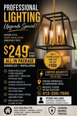 Electrical light installation