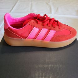 *NEW* Adidas Barreda Decode J Red Hot  Gum Bottom Suede Size 4.5 Women's 5.5