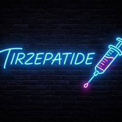 Tirzepatide Neon Signs Labels