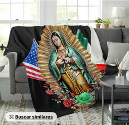 50x60 cobija virgen de Guadalupe