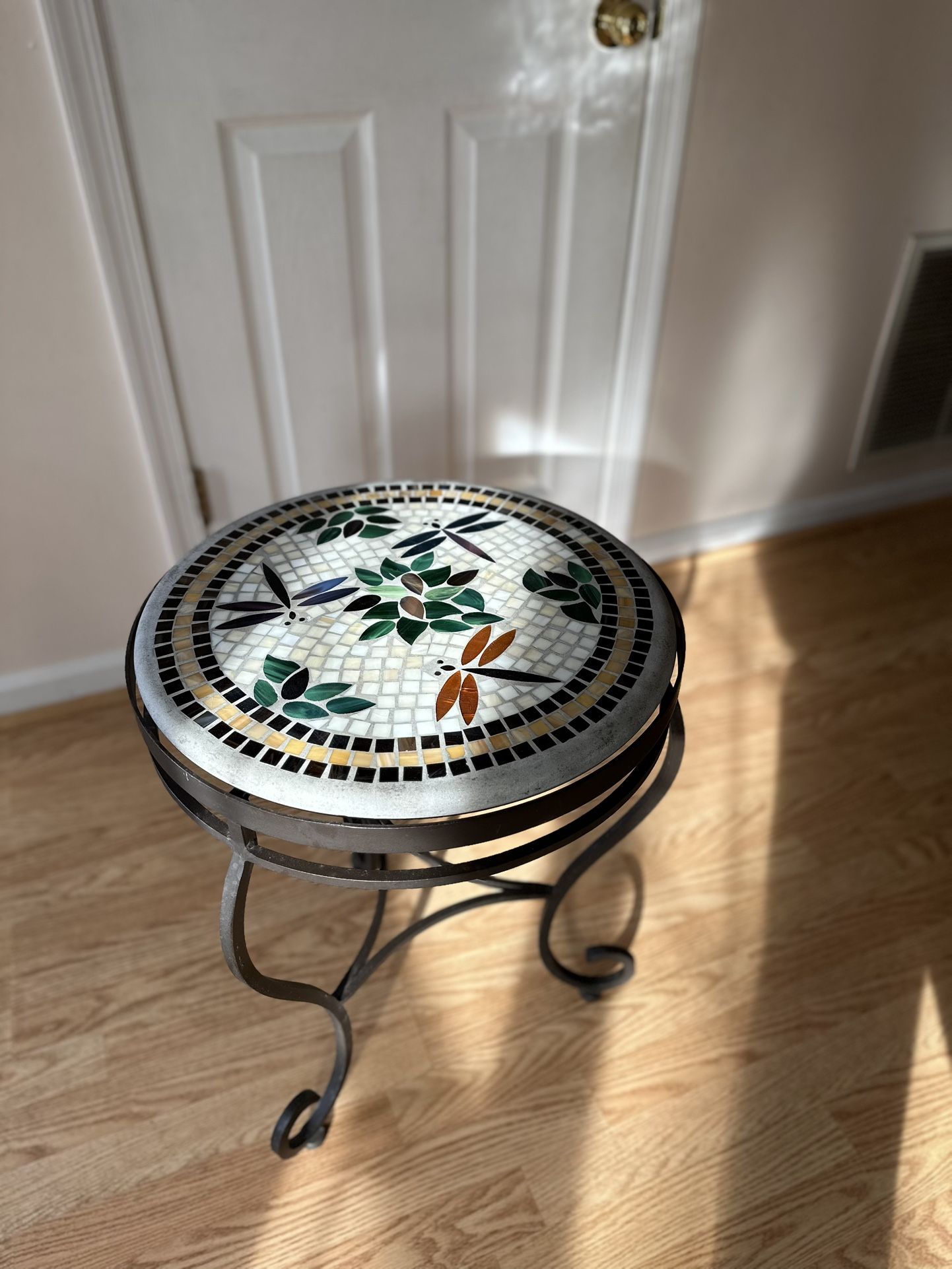 Decorative Mosaic Table 22.5”H x 17.5”D