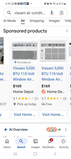 VISSANI 5000 BTU AIR CONDITIONER