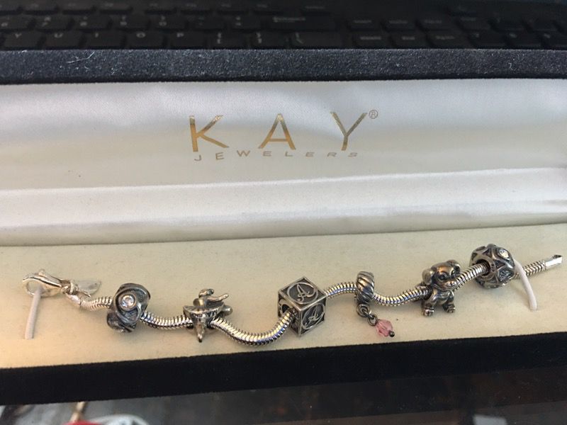 Kay jewler's charm bracelet and charms!