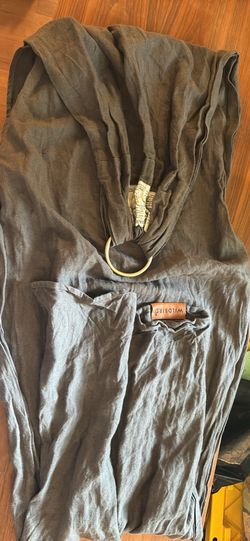 WildBird Linen Ring Sling Baby Carrier – Charcoal Gray