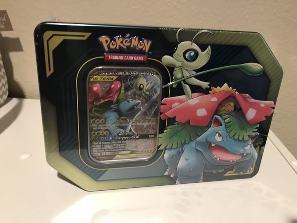 Pokemon Tag Team Tin Celebi Venusaur Gx Tcg Sun Moon