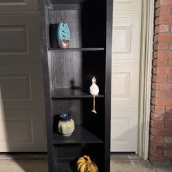 Black Wooden Bookcase 