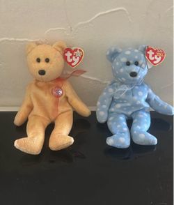 Ty Beanie Babies Bear Plush Lot of 2