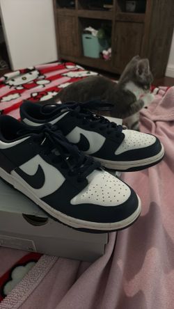 navy blue nike dunks size 7