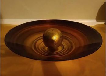 Golden Decorative Plate and Ball