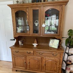 Solid Oak Hutch - Make An Offer - Need It gone 