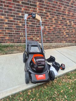 56V 21 in. Cordless Battery Walk Behind Self-Propelled Lawn Mower with 5.0Ah Battery and Charger