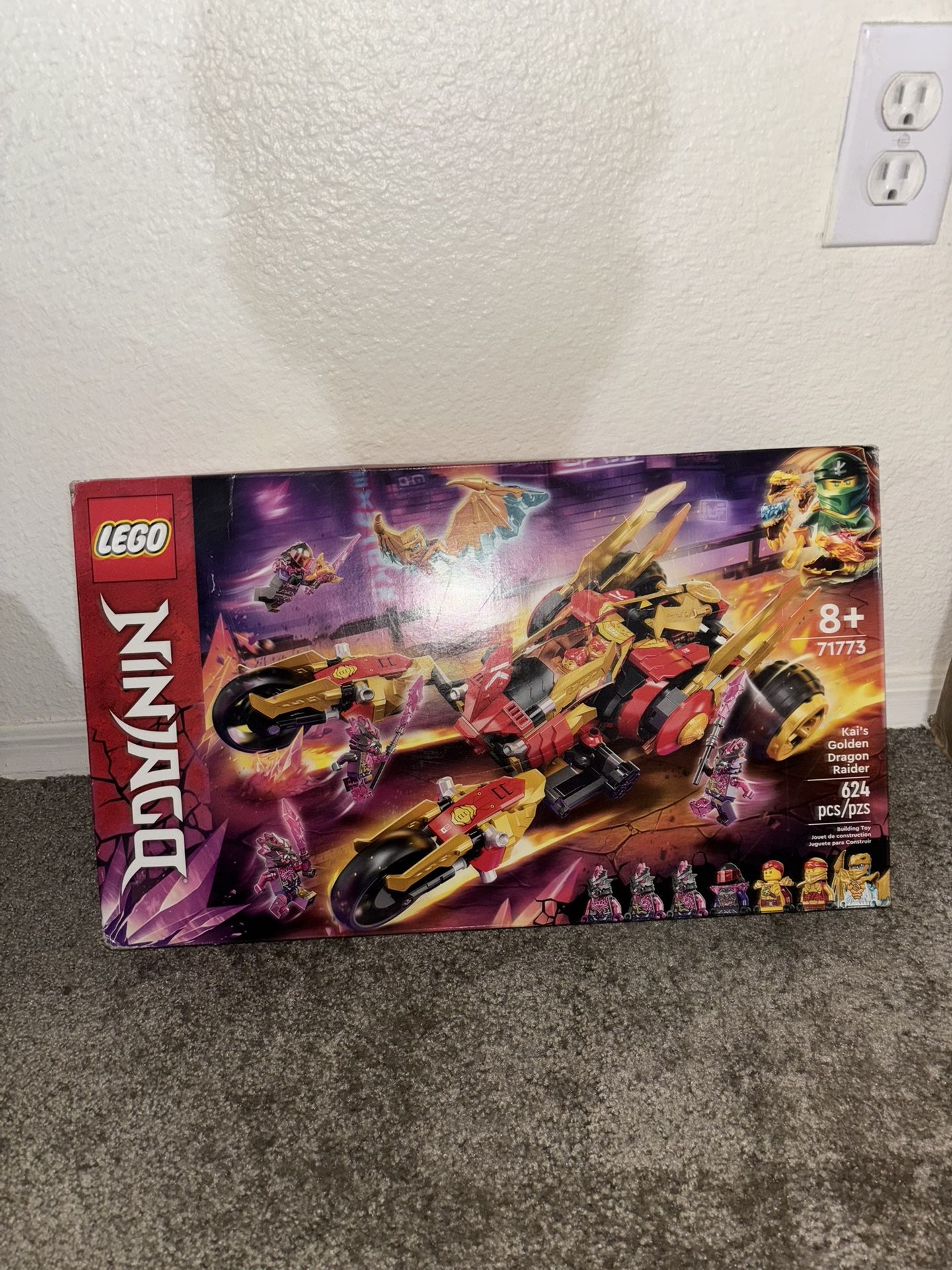 Kai’s Golden Dragon Raider Lego Set