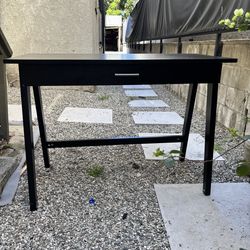 Contemporary minimalist black design desk