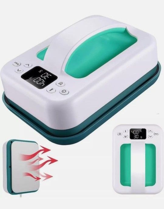Legooin Heat Press Machine for T-Shirts 7×5Portable Fast Heat-up Mini Easy Press