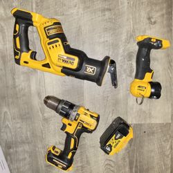 DEWALT 20V XR 3 TOOLS + 4AH BATTERY!