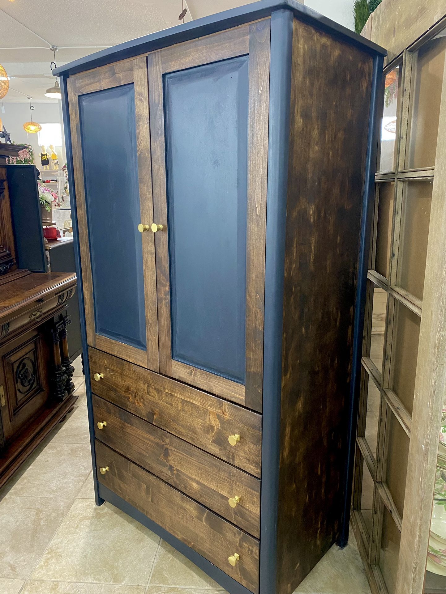 Rustic Style Farmhouse Armoire