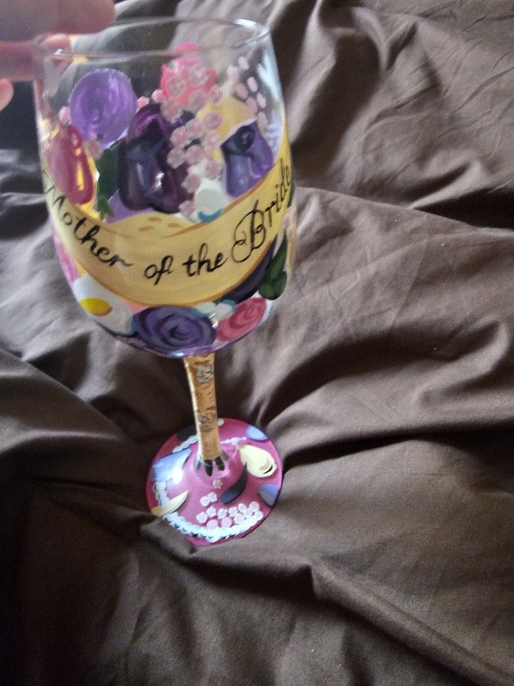 Mother Of The Bride Wine Glass